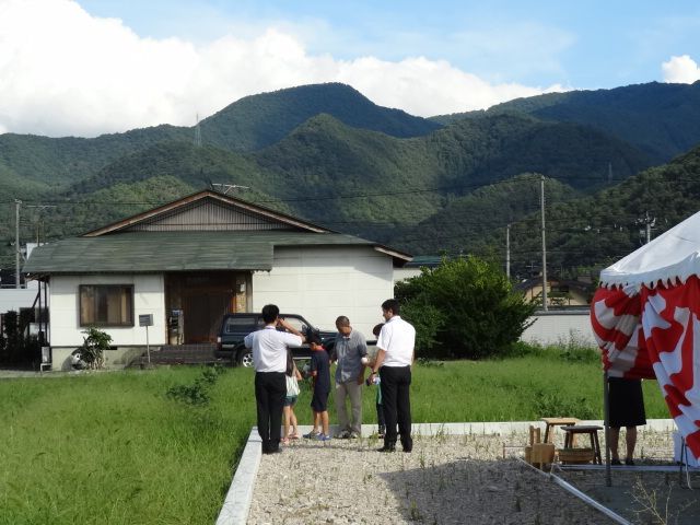 秋晴れの地鎮祭。【吹抜けの家】