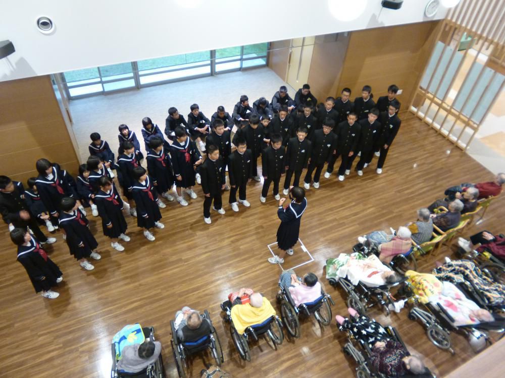 朝日中学校２年生来荘