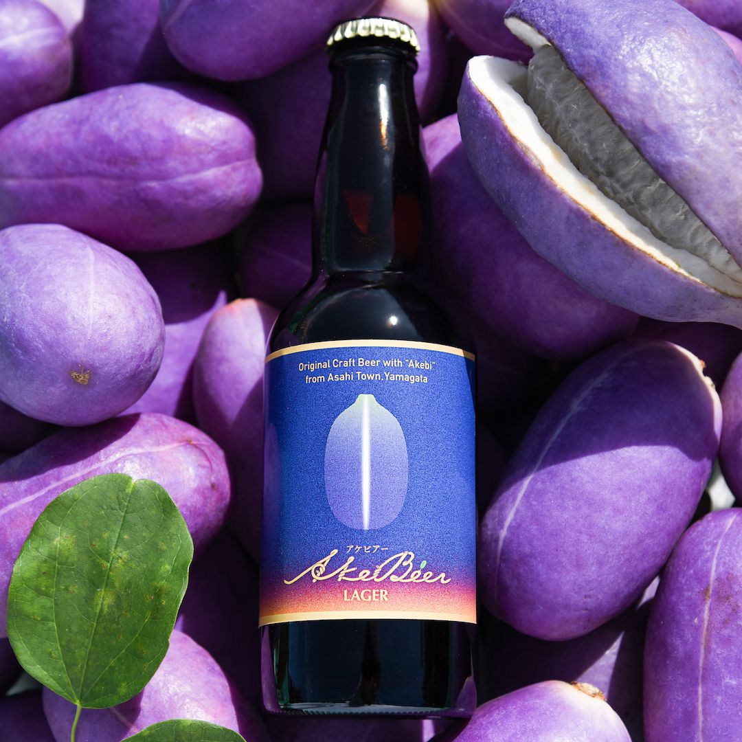 山形朝日町産あけび使用クラフトビール「アケビアー」