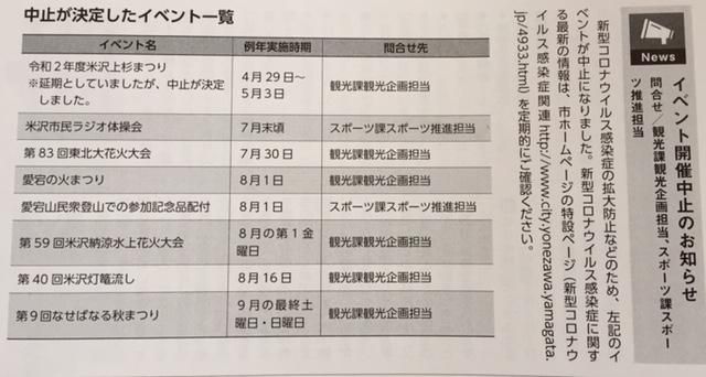 イベント 中止の 案内