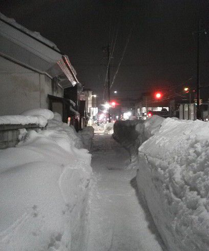 雪国の街