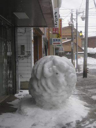 干支の雪像