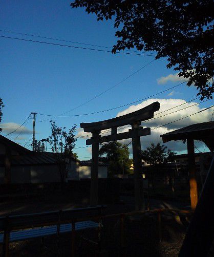 鳥居のある風景