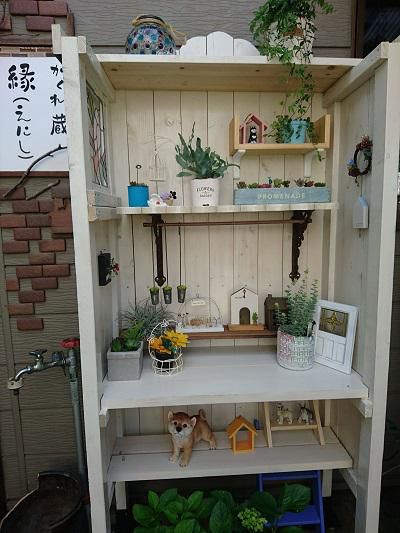 《バラ庭》ガーデンワーク～・・かくれ蔵入口工作物素敵に(^^♪