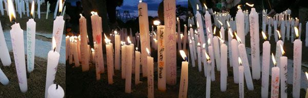 メッセージロウソクを3.11の亘理町へ！