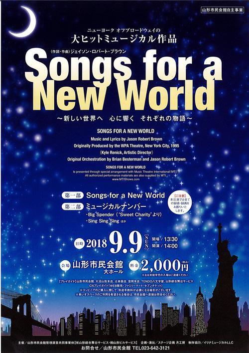 【応募終了】ミュージカル「Songs for a New World」ペアチケットプレゼント！