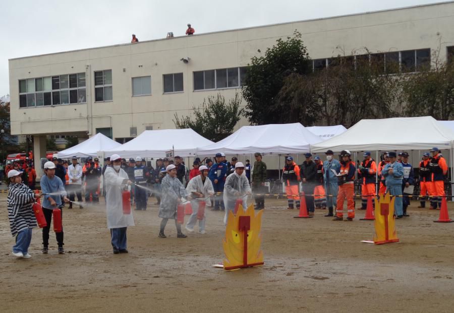 雨ニモ負ケズ…長井市総合防災訓練！