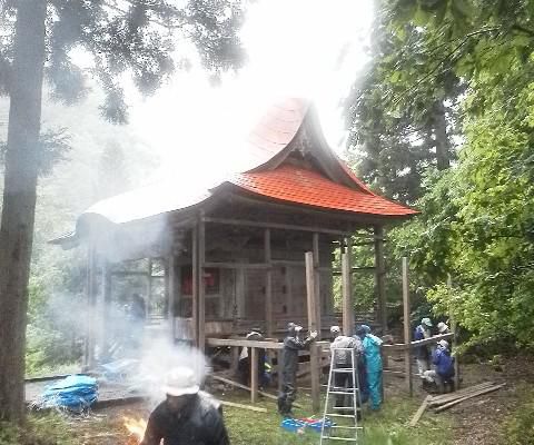 お祭り前日から当日