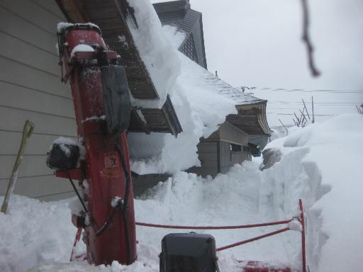 晴れたら、雪片づけ！