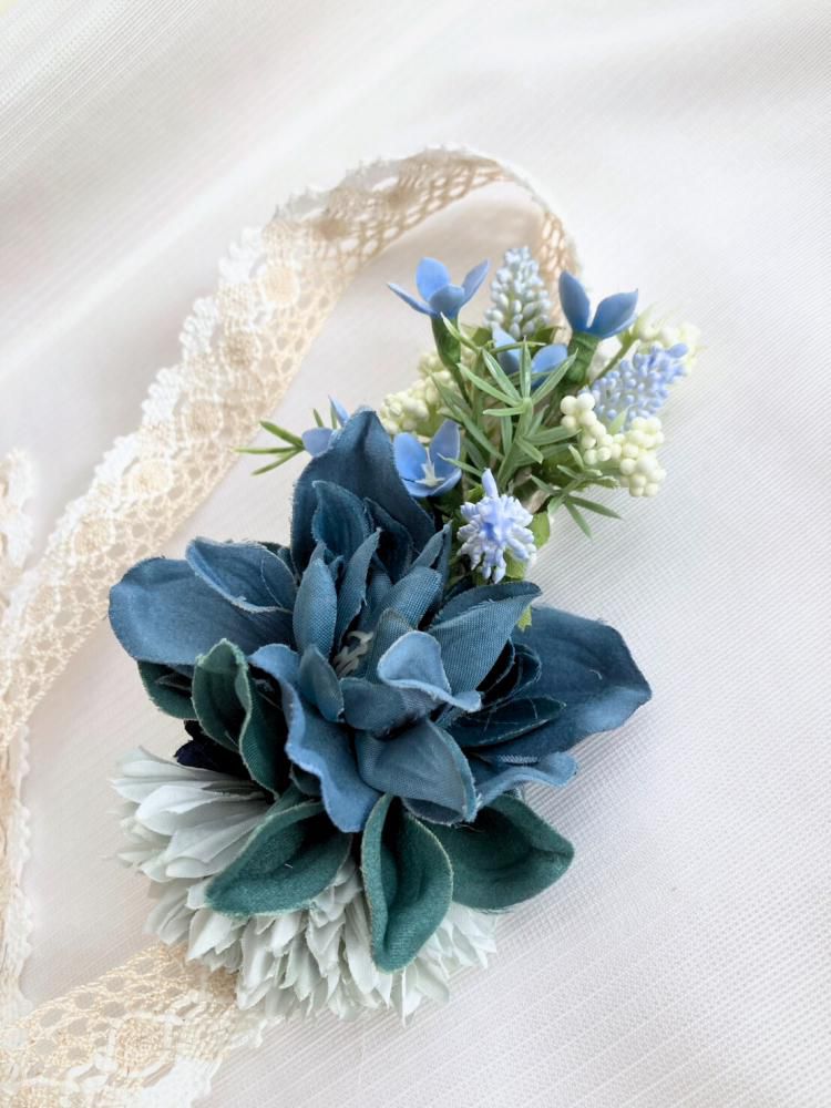 ベビー ハーフバースデー髪飾り｜えがお花ーアーティフィシャルフラワー