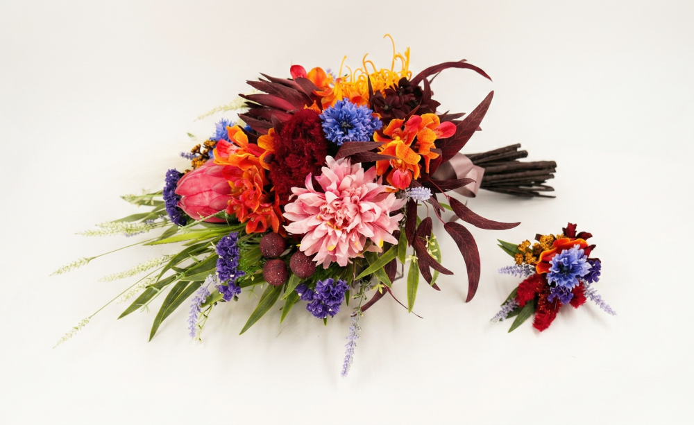 ウエディングブーケ｜えがお花-ア-ティフィッシャルフラワー(高品質造花)