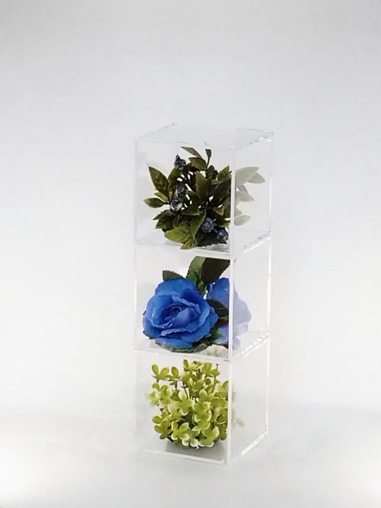 てのり花-TRIANGLE｜ブルーのバラとグリーン