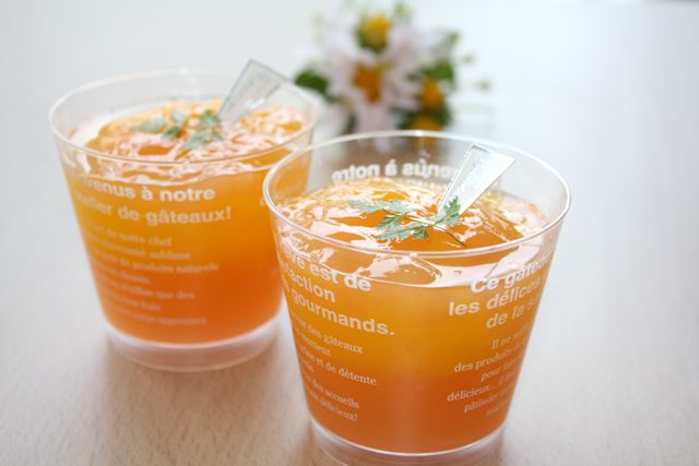 季節商品、１００％果汁の「グレープフルーツとオレンジのゼリー」