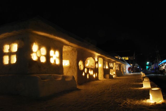 ２０１２年月山志津温泉「雪旅籠の灯り」