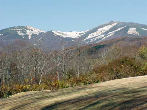 弓張から初冠雪