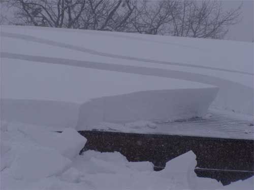 屋根の雪