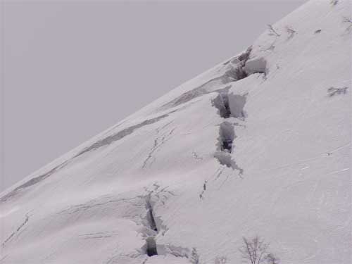 湯殿山雪庇