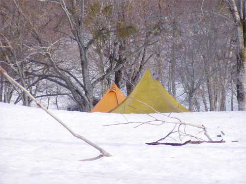 雪上キャンプ