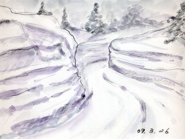 雪の壁　2