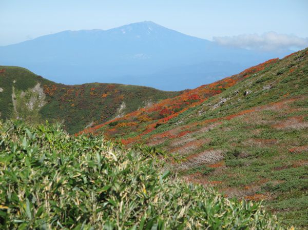 鳥海山を