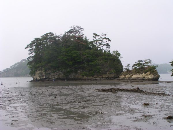 引き潮の松島