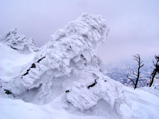 月山に樹氷が　　（3）