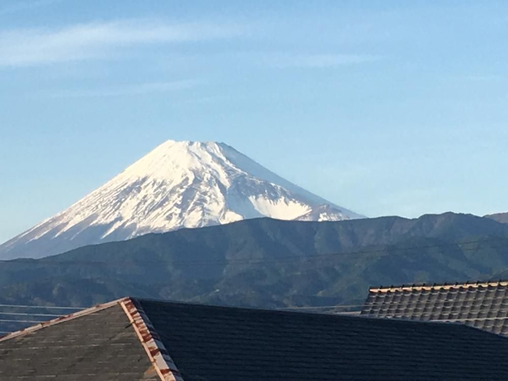 麗らかや真青に浮かぶ富士の山