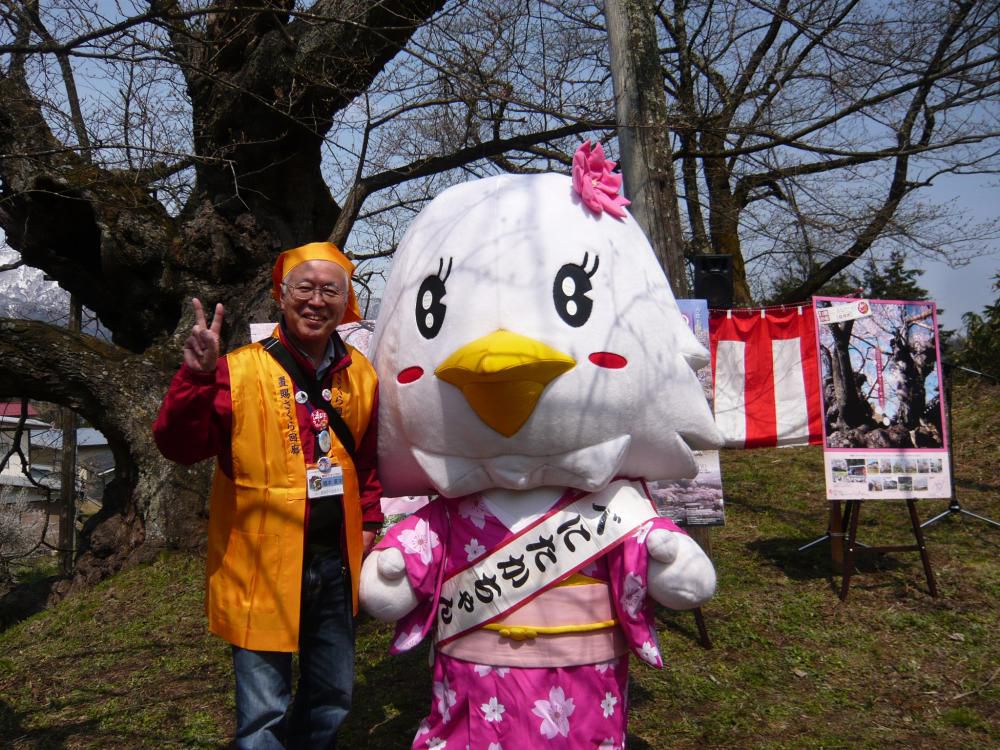 あやめちゃん　べにたかちゃんが　サクラ呼ぶ