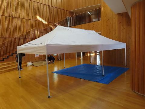 テントが抽選であたる