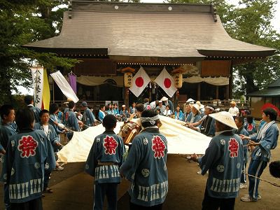 八坂神社「獅子舞」巡幸