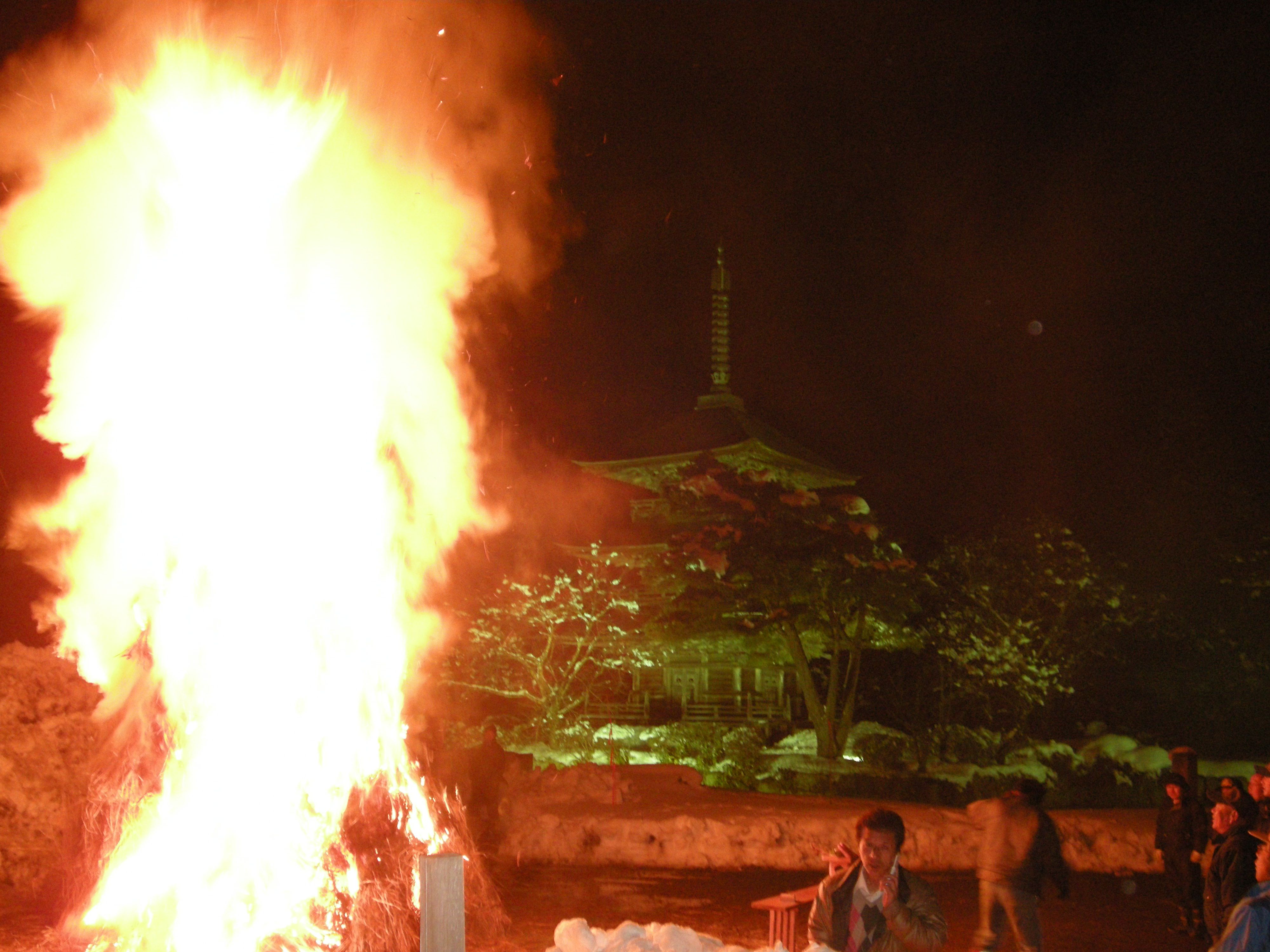 安久津八幡神社｢オサイト焼」