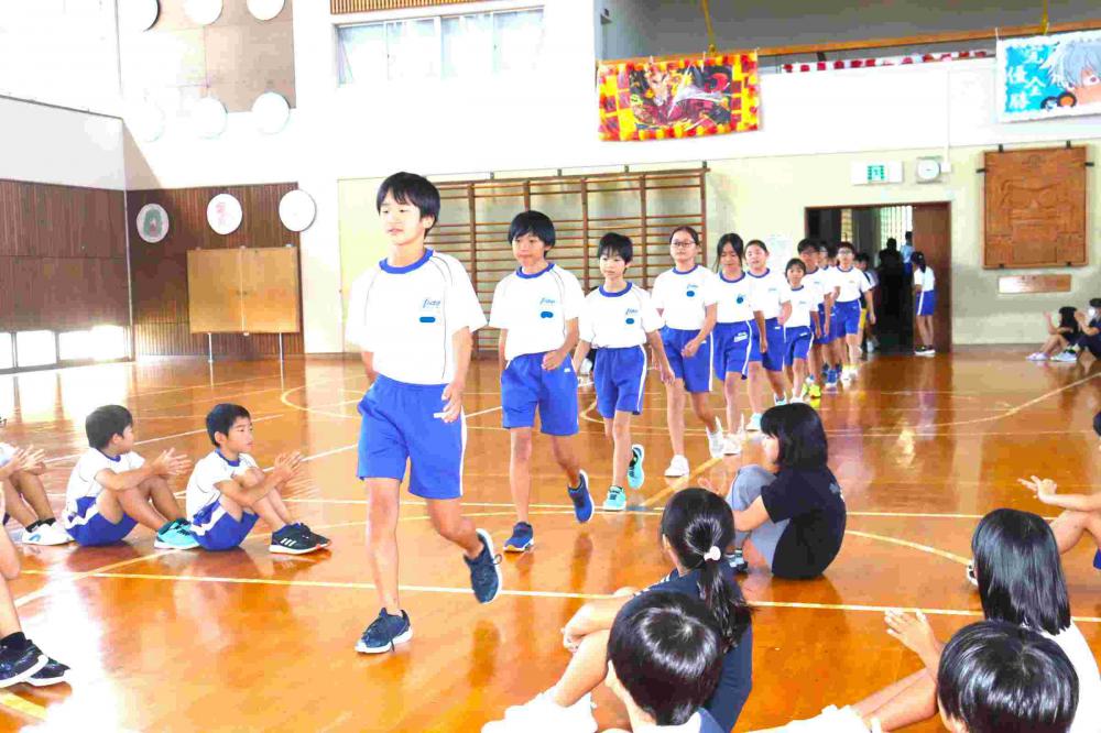 町陸上大会壮行式