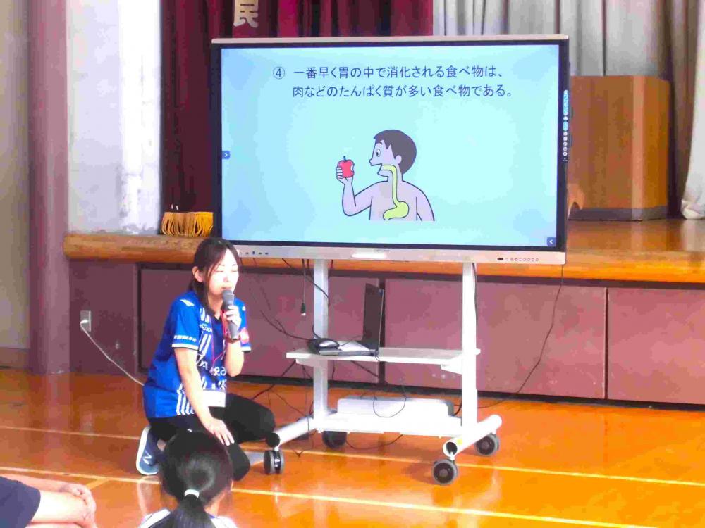 プロの選手とふれあいました