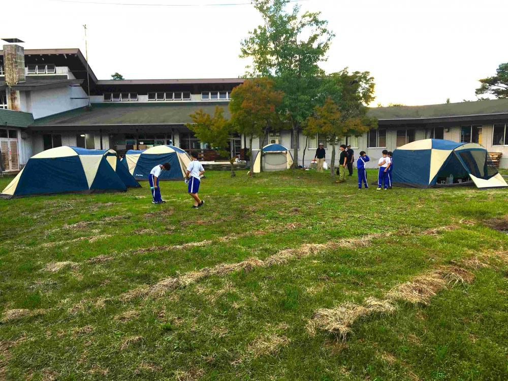 宿泊学習１日目 夕方の様子