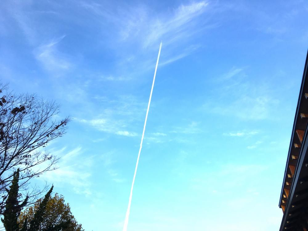 １１月の朝の美しい空