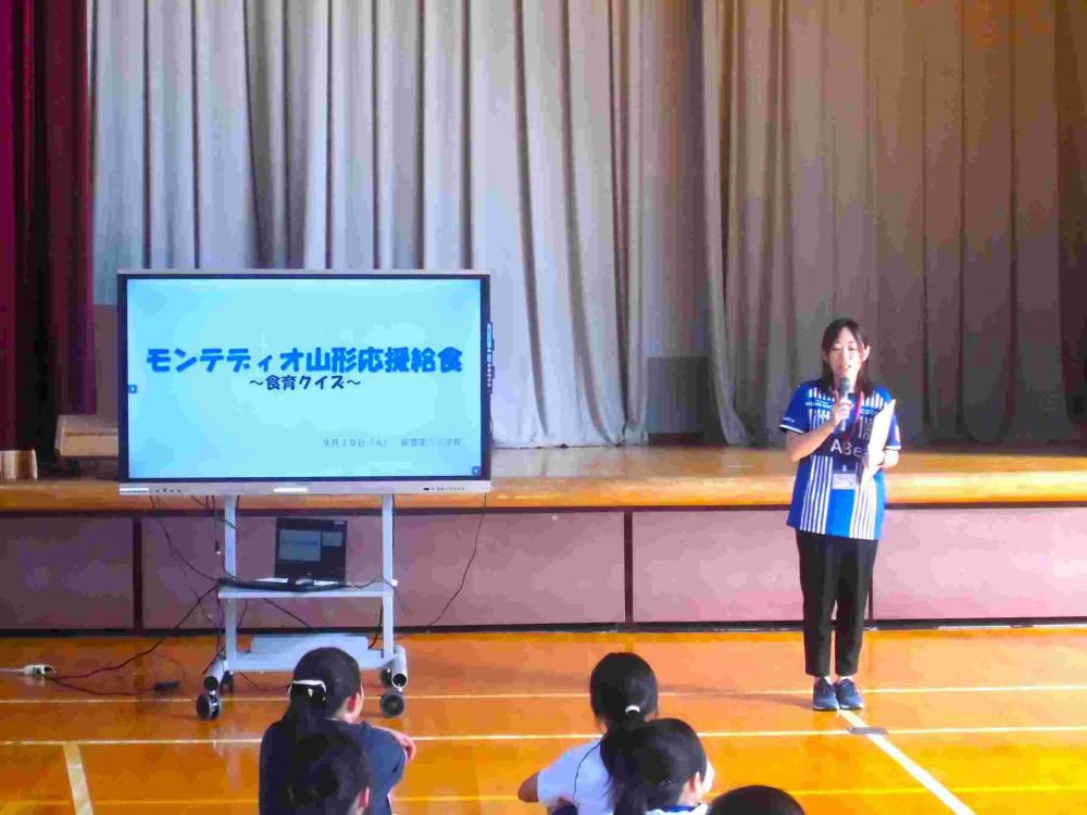 プロの選手とふれあいました