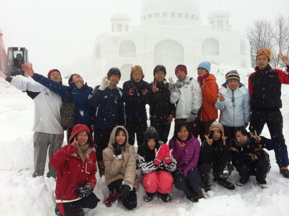 関東の大学生が豪雪地で暖かい体験！
