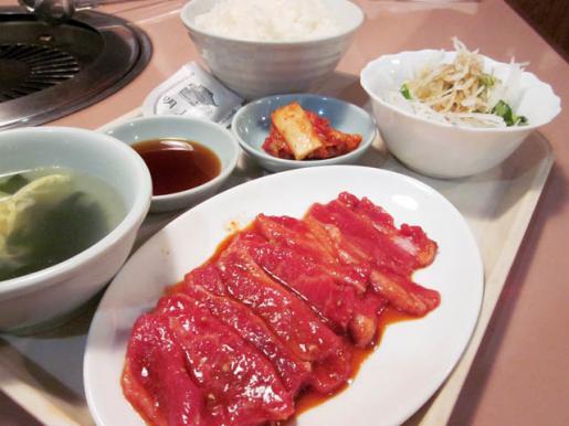 2010/07/20 21:35/「カルビ定食 840円」を堪能中