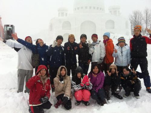 「関東の大学生が豪雪地で暖かい体験!」の画像