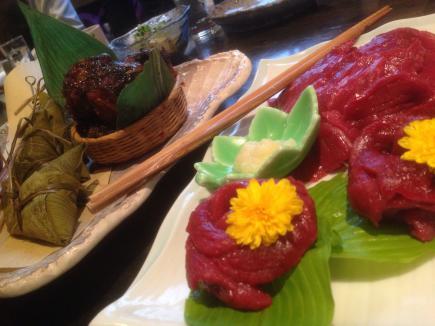 2015/05/08 05:30/食べ物も日本酒に合うものばかり(^O^)/