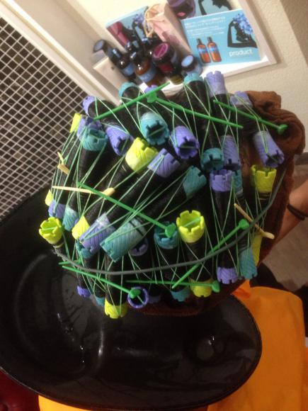 2015/08/07 07:01/今回のパーマスタイルは結べるぐらいの長さを残して♪