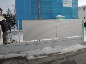 「天童市 DI様邸新築工事 39 フェンス取付け no.2 『テクノストラクチャーで建てる山形の長期優良住宅』」の画像