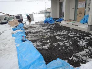 「天童市 DI様邸新築工事 45 アプローチ工事 『テクノストラクチャーで建てる山形の長期優良住宅』」の画像