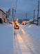 雪国の歩道除雪風景を撮りました。:2013/01/05 17:49