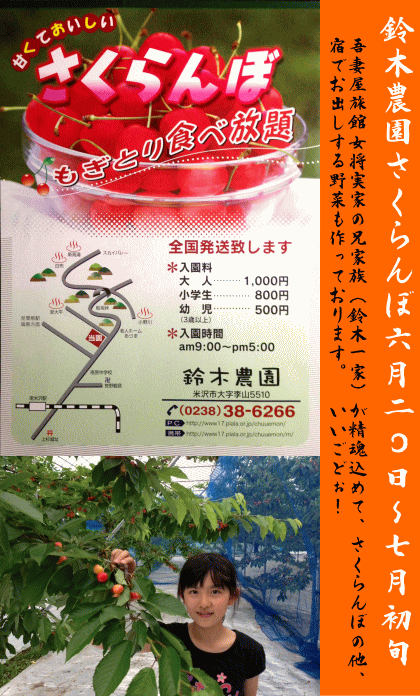 「【続報】鈴木農園さくらんぼ 6月20日〜」のサムネイル