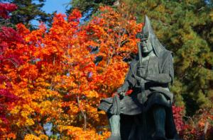「松が岬公園の紅葉」の画像