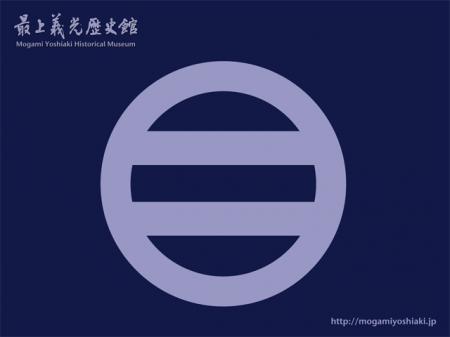 壁紙 家紋 丸に引両 紺バージョン 最上義光歴史館 もがみよしあきれきしかん