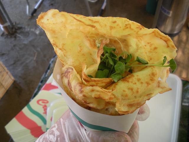 晴れ、本日はクレープ職人