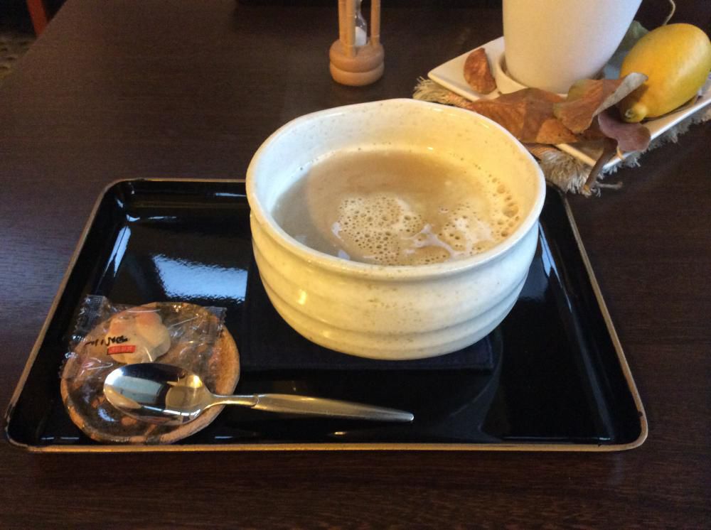 カフェオレで一服