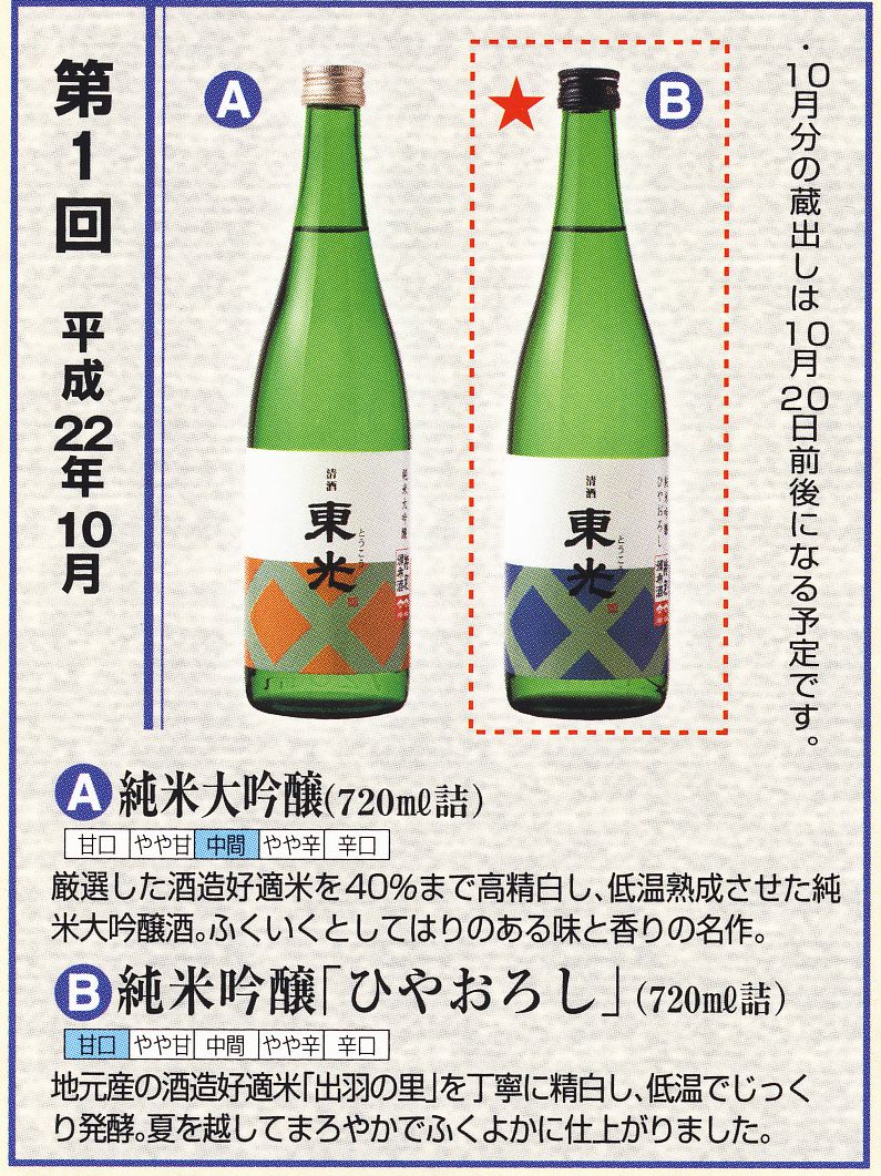 東光 特別頒布会2010